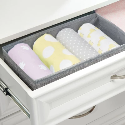 MDesign Kids Fabric Dresser Drawer And Closet Storage Organizer, Set Of 4 3 MDesign Kids Fabric Dresser Drawer And Closet Storage Organizer, Set Of 4