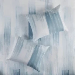 4pc King Brush Stroke Oversized Reversible Seersucker Comforter Set Blue - N Natori -Baxton Studio Store GUEST baf9960d df58 47fa bb26 83dc97ece828