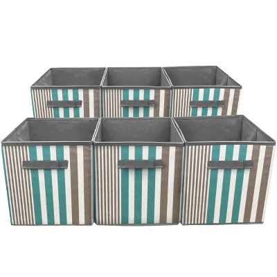 Sorbus 11 Inch Cube Storage Organizer Bins - 6 Pack 11 Sorbus 11 Inch Cube Storage Organizer Bins - 6 Pack - Image 9