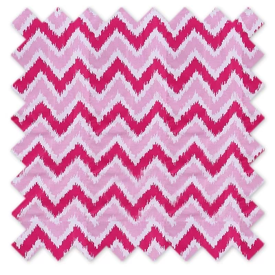 Bacati - MixNMatch Pink Zigzag Ikat Toy Chest 4 Bacati - MixNMatch Pink Zigzag Ikat Toy Chest - Image 2