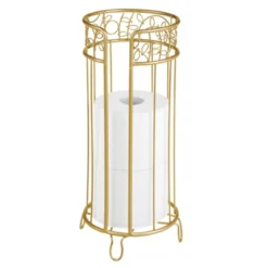 MDesign Decorative Metal Toilet Paper Storage Holder Stand, 3 Rolls -Baxton Studio Store GUEST bc417245 de21 4ec6 9f8f 0e5e475d98b8
