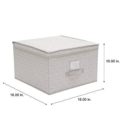 Simplify Storage Box Jumbo Gray Boho Print 6 Simplify Storage Box Jumbo Gray Boho Print - Image 4
