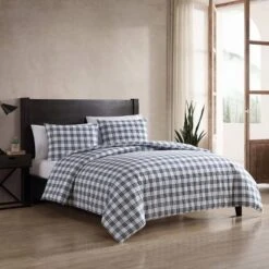 Eddie Bauer Basic Plaid Duvet Set Navy Blue -Baxton Studio Store GUEST bc4e8341 3c83 40db 93b2 cdcd4eaf6696