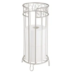 MDesign Decorative Metal Toilet Paper Storage Holder Stand, 3 Rolls -Baxton Studio Store GUEST bc57d586 73b3 44c5 923a ed7ac7bd872f