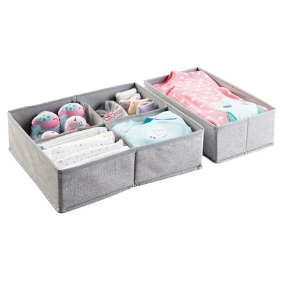 MDesign Kids Fabric Dresser Drawer And Closet Storage Organizer, Set Of 4 5 MDesign Kids Fabric Dresser Drawer And Closet Storage Organizer, Set Of 4 - Image 3