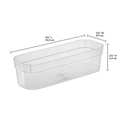 Sterilite 13538608 Narrow Storage Trays With Sturdy Banded Rim And Textured Bottom For Desktop And Drawer Organizing, Clear (24 Pack) -Baxton Studio Store GUEST bd1be34a bad1 4d98 8c94 c85e5756dca6