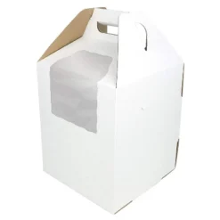 O'Creme Tall White/Kraft Cake-Carrier Box 10 Inch X 10 Inch X 12 Inch High With Window - Pack Of 10 5 O'Creme Tall White/Kraft Cake-Carrier Box 10 Inch X 10 Inch X 12 Inch High With Window - Pack Of 10 -Baxton Studio Store GUEST be8ab016 1eba 4ced a45a aef6ee634cae