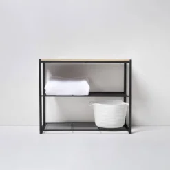 3 Tier Shoe Rack Black Metal With Natural Wood - Brightroom™ 15 3 Tier Shoe Rack Black Metal With Natural Wood - Brightroom™ -Baxton Studio Store GUEST c136b996 a47b 4cd3 9536 a26df1deb6a1