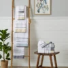 100% Cotton Quick-Dry Decorative Stripe Bath Towel Set -Baxton Studio Store GUEST c221bfb1 c347 4c0b 9716 0f27c76af301