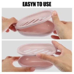 Unique Bargains Plastic Soap Dish Keep Soap Dry Soap Cleaning Storage For Home Bathroom Kitchen 1 Pc -Baxton Studio Store GUEST c29a98df 4e5b 4207 8d58 63af631ef633