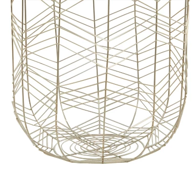 Set Of 3 Metal Storage Baskets - Olivia & May 4 Set Of 3 Metal Storage Baskets - Olivia & May - Image 2