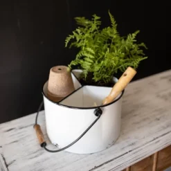 White Metal Caddy - Foreside Home & Garden 13 White Metal Caddy - Foreside Home & Garden -Baxton Studio Store GUEST c33f2dd0 0097 468b 8cb8 0e07dee028a0