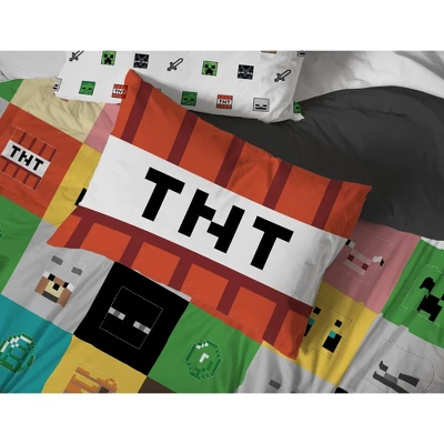 Saturday Park Minecraft Iconic 100% Organic Cotton Duvet Cover & Sham Set 6 Saturday Park Minecraft Iconic 100% Organic Cotton Duvet Cover & Sham Set - Image 4