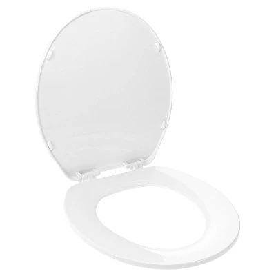 Clorox Wiggle Free Round Plastic Toilet Seat With Easy-Off Hinges 3 Clorox Wiggle Free Round Plastic Toilet Seat With Easy-Off Hinges