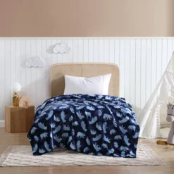 Eddie Bauer Camp Camo Bear Flannel Fleece - Blanket, Blue- Full/Queen -Baxton Studio Store GUEST c4092854 50a7 492a 8cfd fd6e58e679a9