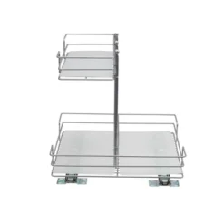 Household Essentials Double-Sided Pantry Organizer Nickel -Baxton Studio Store GUEST c4491db8 bc39 4150 ac13 d8f817e4d237