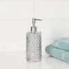 Hobnail Glass With Plastic Pump Soap/Lotion Dispenser Gray Tint - Threshold™ -Baxton Studio Store GUEST c48a961d 5dc7 4953 8f27 2f491a4a7486