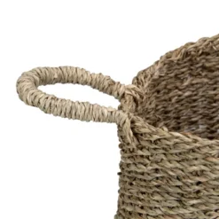 Northlight Set Of 3 Beige And Black Round Wicker Table And Floor Baskets -Baxton Studio Store GUEST c4f77b2b 2463 4a55 a8f5 161d4fbe697a