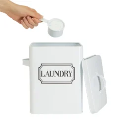 Farmlyn Creek Laundry Detergent Container For Powder, Beads, Pods, Laundry Canister With Scoop For Bathroom Organizing, 100 Oz Capacity, 7 X 9 X 6 In 11 Farmlyn Creek Laundry Detergent Container For Powder, Beads, Pods, Laundry Canister With Scoop For Bathroom Organizing, 100 Oz Capacity, 7 X 9 X 6 In -Baxton Studio Store GUEST c659883f 985d 4a52 9bf2 7b84040e5be7