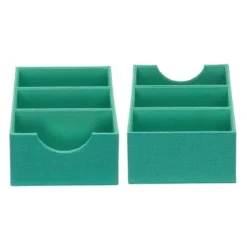 Household Essentials Set Of 2 3-Section Drawer Trays Seafoam 11 Household Essentials Set Of 2 3-Section Drawer Trays Seafoam -Baxton Studio Store GUEST c6eaab15 768d 46c5 b780 9186c8538b5b