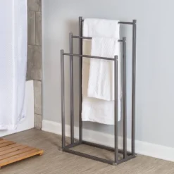 3-Tier Towel Rack Gray - Honey Can Do