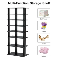 Patented 7-Tier Dual Shoe Rack Practical Free Standing Shelves Storage Shelves Concise -Baxton Studio Store GUEST c7921d8c 72b7 4d1a aa08 119b901df0a7