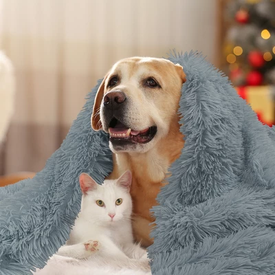 PiccoCasa Luxury Soft Fluffy Shaggy Faux Fur Bed Blanket 1 Pc 6 PiccoCasa Luxury Soft Fluffy Shaggy Faux Fur Bed Blanket 1 Pc - Image 4