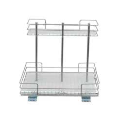 Household Essentials Double-Sided Pantry Organizer Nickel -Baxton Studio Store GUEST c86abe12 9952 4f9d a892 2ddcbaacac42