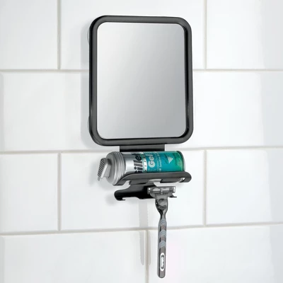 MDesign Large Modern Metal Suction Shaving Mirror Center For Bathroom 6 MDesign Large Modern Metal Suction Shaving Mirror Center For Bathroom - Image 4