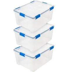 IRIS USA WEATHERPRO Plastic Storage Box With Durable Lid And Seal And Secure Latching Buckles -Baxton Studio Store GUEST c8f7251a 59c9 472e 9280 cfbd39986f2f