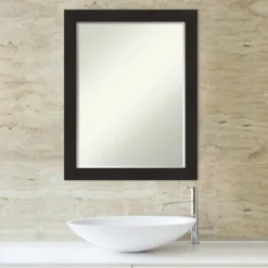 Furniture Espresso Narrow Petite Bevel Bathroom Wall Mirror 17 Furniture Espresso Narrow Petite Bevel Bathroom Wall Mirror -Baxton Studio Store GUEST c9f152f0 5a90 4aac b7fd 164cb78914c9