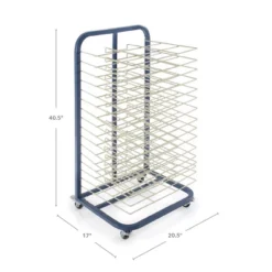 Kaplan Early Learning Mobile Floor Drying Rack -Baxton Studio Store GUEST cb95b224 9541 4b6e b5cc 5602bec03827