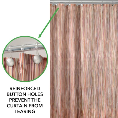 MDesign Linear Print - Fabric Shower Curtain 5 MDesign Linear Print - Fabric Shower Curtain - Image 3
