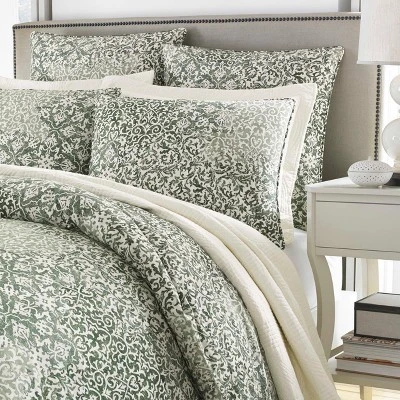 Green Abingdon Duvet Cover Set - Stone Cottage 3 Green Abingdon Duvet Cover Set - Stone Cottage