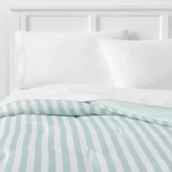 Microfiber Reversible Stripe Comforter Mint Green - Room Essentials™ 13 Microfiber Reversible Stripe Comforter Mint Green - Room Essentials™ -Baxton Studio Store GUEST cd174111 defd 4397 bcf3 048fba4ec0a1