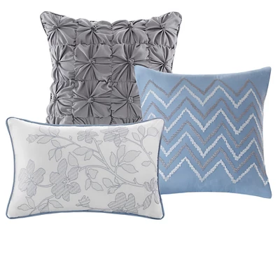 Willow Watercolor Floral Quilted Coverlet Set - 6pc 7 Willow Watercolor Floral Quilted Coverlet Set - 6pc - Image 5