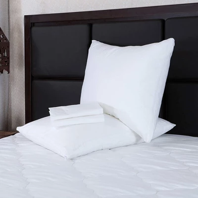 Better Bed Collection Poly/Cotton White PIllow Protectors 2 Pack 5 Better Bed Collection Poly/Cotton White PIllow Protectors 2 Pack - Image 3