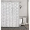 Kate Aurora Gray & White Durable Cotton Blend Chevron Chic Fabric Shower Curtain - 70 In. W X 72 In. L 2 Kate Aurora Gray & White Durable Cotton Blend Chevron Chic Fabric Shower Curtain - 70 In. W X 72 In. L -Baxton Studio Store GUEST cebdfe2e f409 4847 a133 5c73c62a38d2