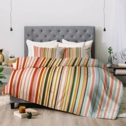 Magical Stripes Cotton Comforter & Sham Set - Deny Designs 7 Magical Stripes Cotton Comforter & Sham Set - Deny Designs -Baxton Studio Store GUEST cf12aee1 3bdd 4f6d 8070 6504f2220568