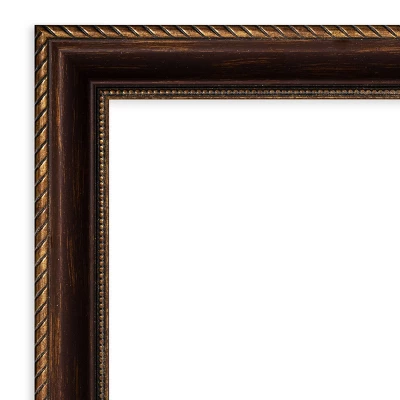 22" X 28" Non-Beveled Corded Bathroom Wall Mirror Bronze - Amanti Art 4 22" X 28" Non-Beveled Corded Bathroom Wall Mirror Bronze - Amanti Art - Image 2