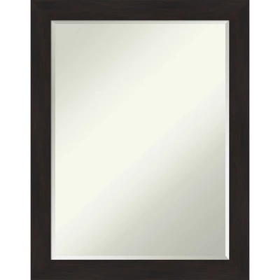Furniture Espresso Narrow Petite Bevel Bathroom Wall Mirror 10 Furniture Espresso Narrow Petite Bevel Bathroom Wall Mirror - Image 8
