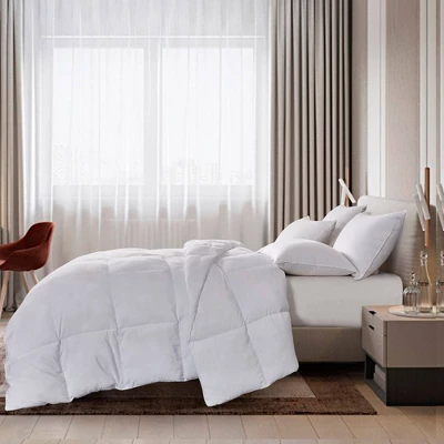 Microfiber Down Comforter (King) White - Kathy Ireland 3 Microfiber Down Comforter (King) White - Kathy Ireland