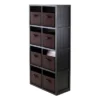 40.08" 9pc Timothy Set Storage Shelf 4X2 With Baskets Black - Winsome 2 40.08" 9pc Timothy Set Storage Shelf 4X2 With Baskets Black - Winsome -Baxton Studio Store GUEST d088d2cc 9799 4699 b100 9cf9c1386ed3