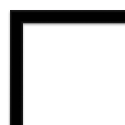 20" X 26" Non-Beveled Bathroom Wall Mirror Jet Black - Amanti Art 4 20" X 26" Non-Beveled Bathroom Wall Mirror Jet Black - Amanti Art - Image 2