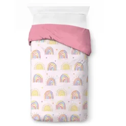 Saturday Park Doodle Rainbow 100% Organic Cotton Duvet Cover & Sham Set -Baxton Studio Store GUEST d16ff552 b875 46c0 84da e7134dc83418