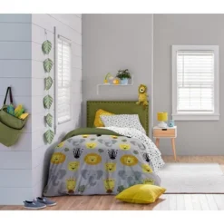 Saturday Park Safari Friends 100% Organic Cotton Duvet Cover & Sham Set -Baxton Studio Store GUEST d2e57379 3b43 4fa2 92c8 5f9012d934e0