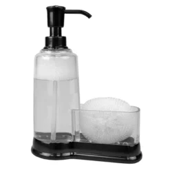 Home Basics Plastic Soap Dispenser With Sponge Compartment 13 Home Basics Plastic Soap Dispenser With Sponge Compartment -Baxton Studio Store GUEST d367ea9e fb98 4cfd a0e8 72f7dbb18502