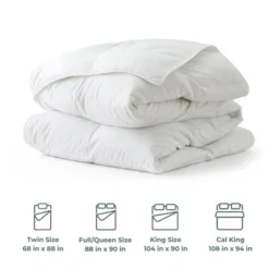 Peace Nest Lightweight & Medium Weight White Goose Feather Down Comforter -Baxton Studio Store GUEST d3e54494 b562 4b2c 90ad 3fede81e9749