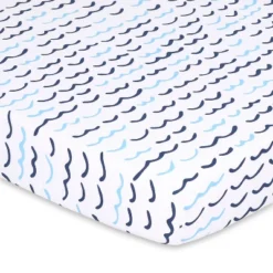 The Peanutshell Mini Crib Sheet Set - 3 Pack - Multiuse For Pack & Play, Playard, Playpen, Mini Crib - Nautical Whale -Baxton Studio Store GUEST d43e6acf 23ee 4325 9b4a 16150c3634c5