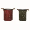 Transpac Metal Red Christmas Rugged Buckets Set Of 2 2 Transpac Metal Red Christmas Rugged Buckets Set Of 2 -Baxton Studio Store GUEST d4a81bdf bcfb 47d4 97ff 1edaf01aa2db